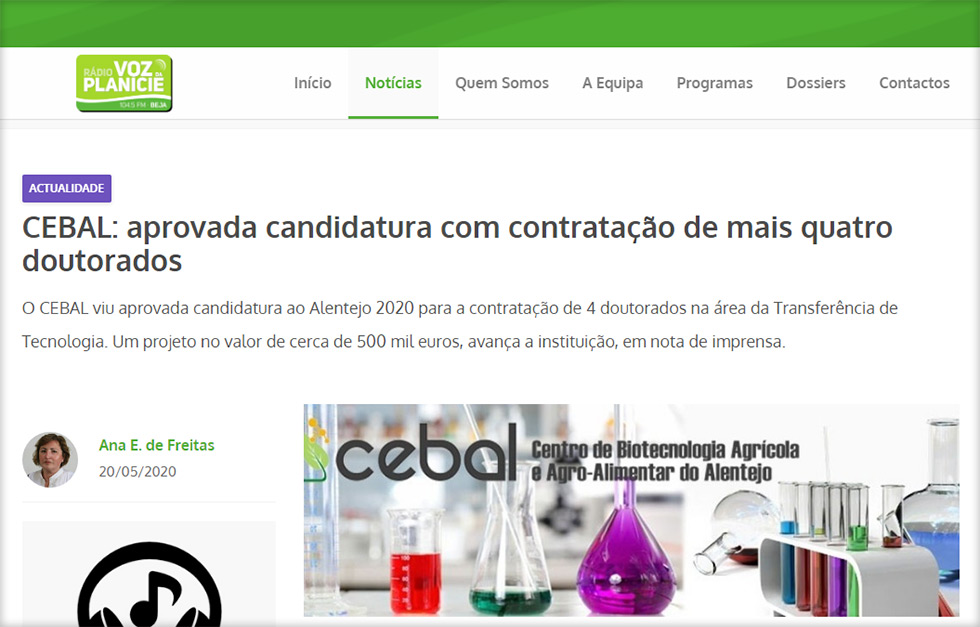 CEBAL-MED: aprovada candidatura com contratação de mais quatro doutorados