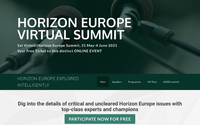 1st Virtual Horizon Europe Summit
