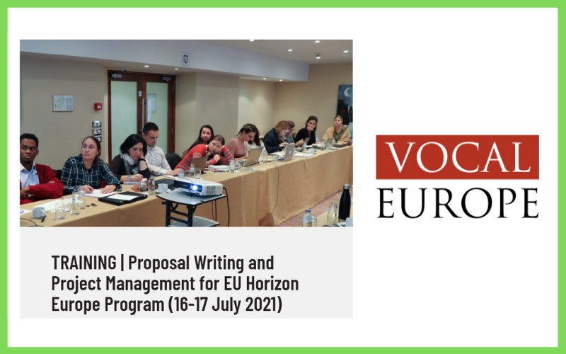 Vocal Europe | Training about EU Horizon Europe Program
