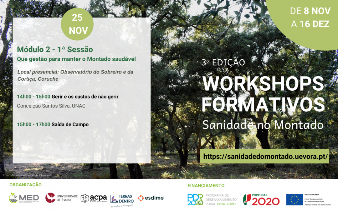 25 NOV | Início do 2º Módulo da Formação sobre Sanidade no Montado