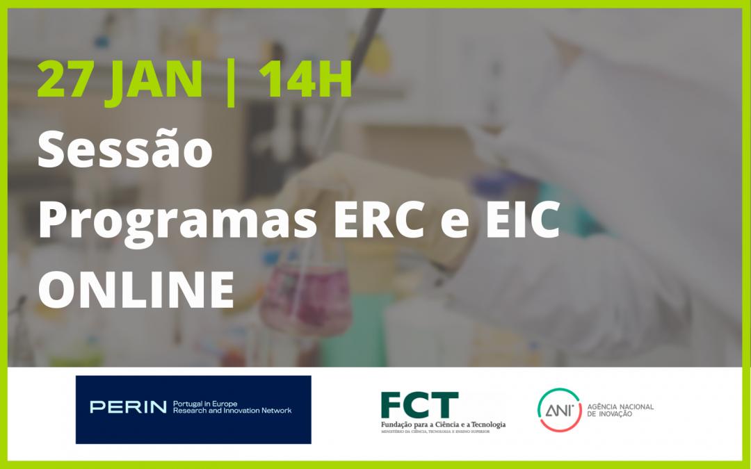 Sessão Online PERIN Financiamentos ERC e EIC