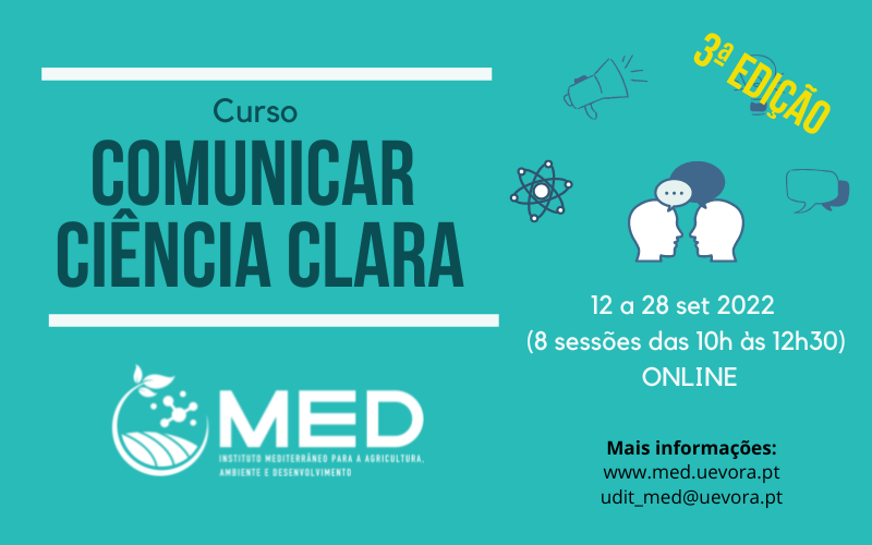 Cursos MED | Comunicar Ciência Clara – 3ª Edição