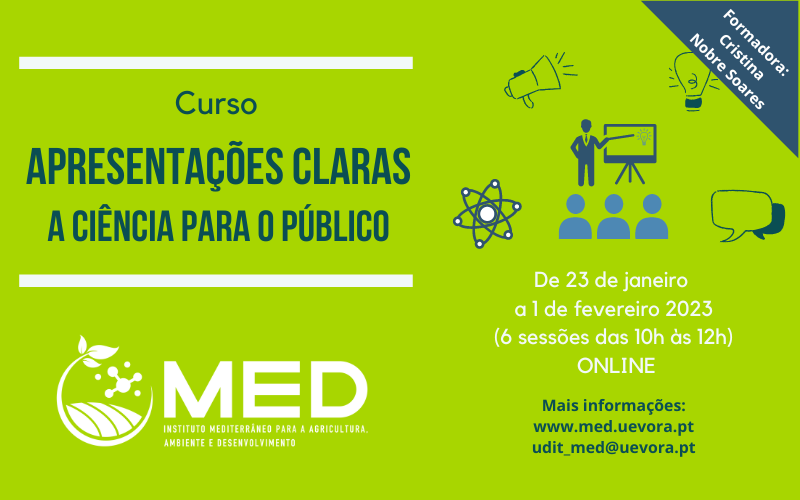 Cursos MED | Curso Apresentações Claras – A Ciência para o Público