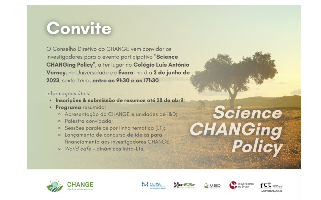 CHANGE | 2nd JUN | Science CHANGing Policy