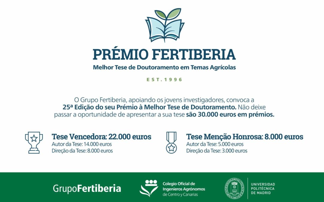 Prémio FERTIBERIA | Melhor Tese de Doutoramento em Temas Agrícolas