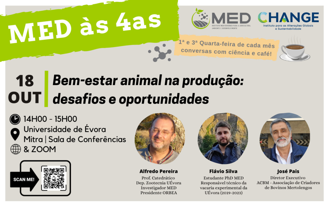 MED às 4as “Bem-estar animal na produção: desafios e oportunidades”