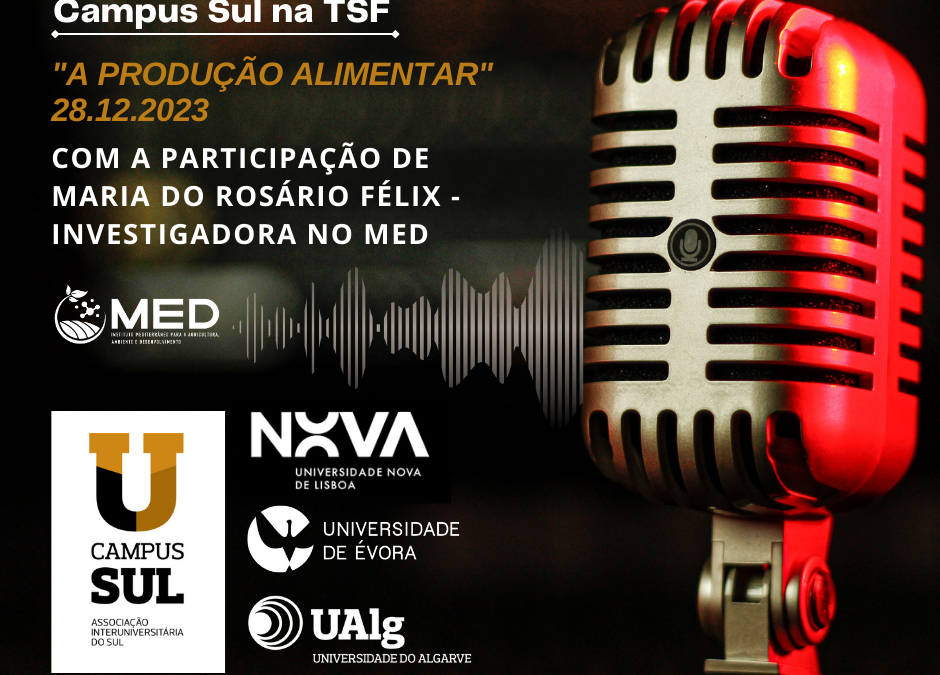 Podcast Campus Sul TSF “A Produção alimentar” com participação MED