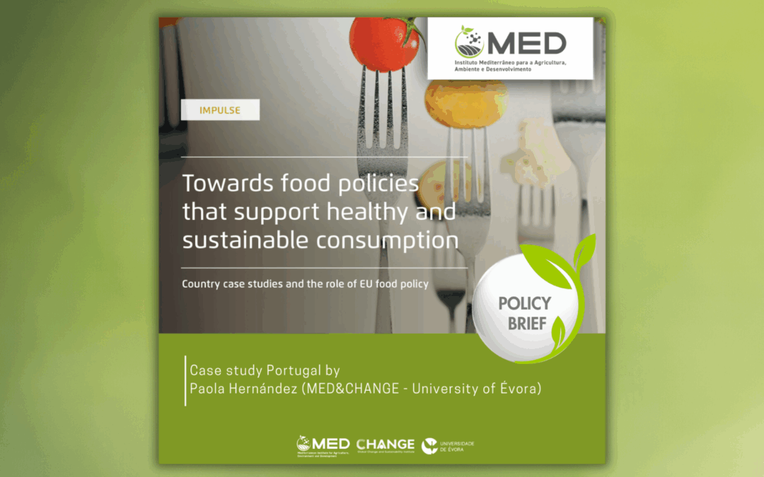 Investigadora do MED contribui para estudo europeu sobre políticas alimentares sustentáveis