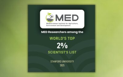 Investigadores do MED entre os mais influentes do mundo na “World’s Top 2% Scientists List”