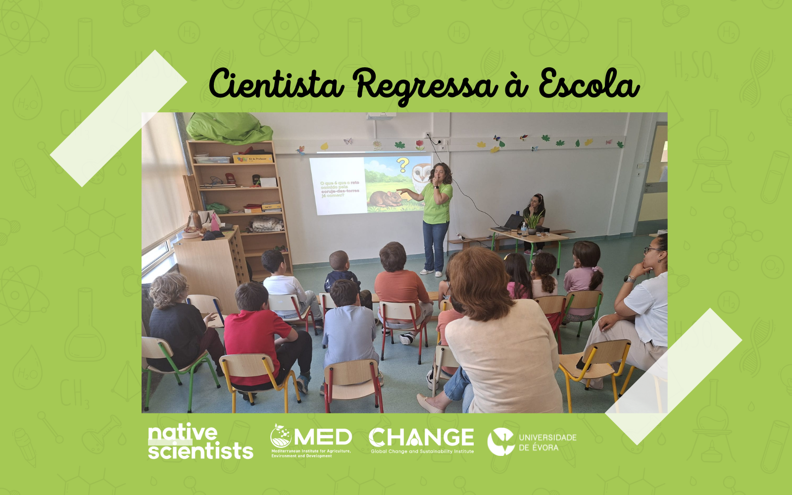 cientista regressa a escola Inês Roque