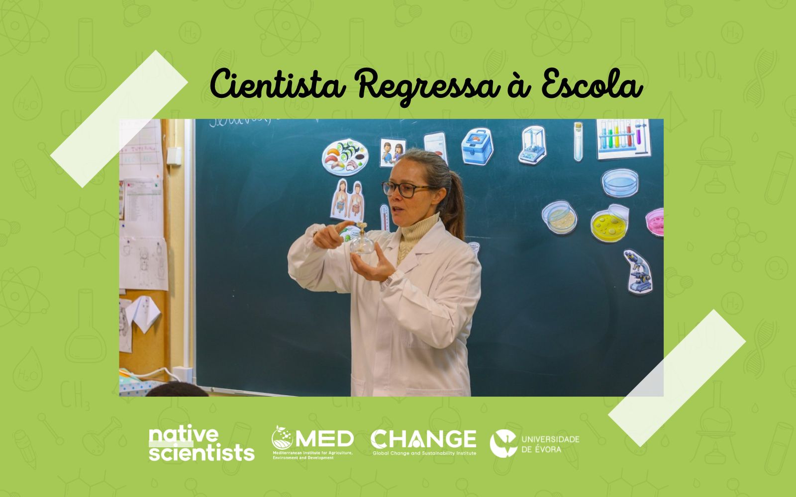 cientista regressa a escola Inês Mira